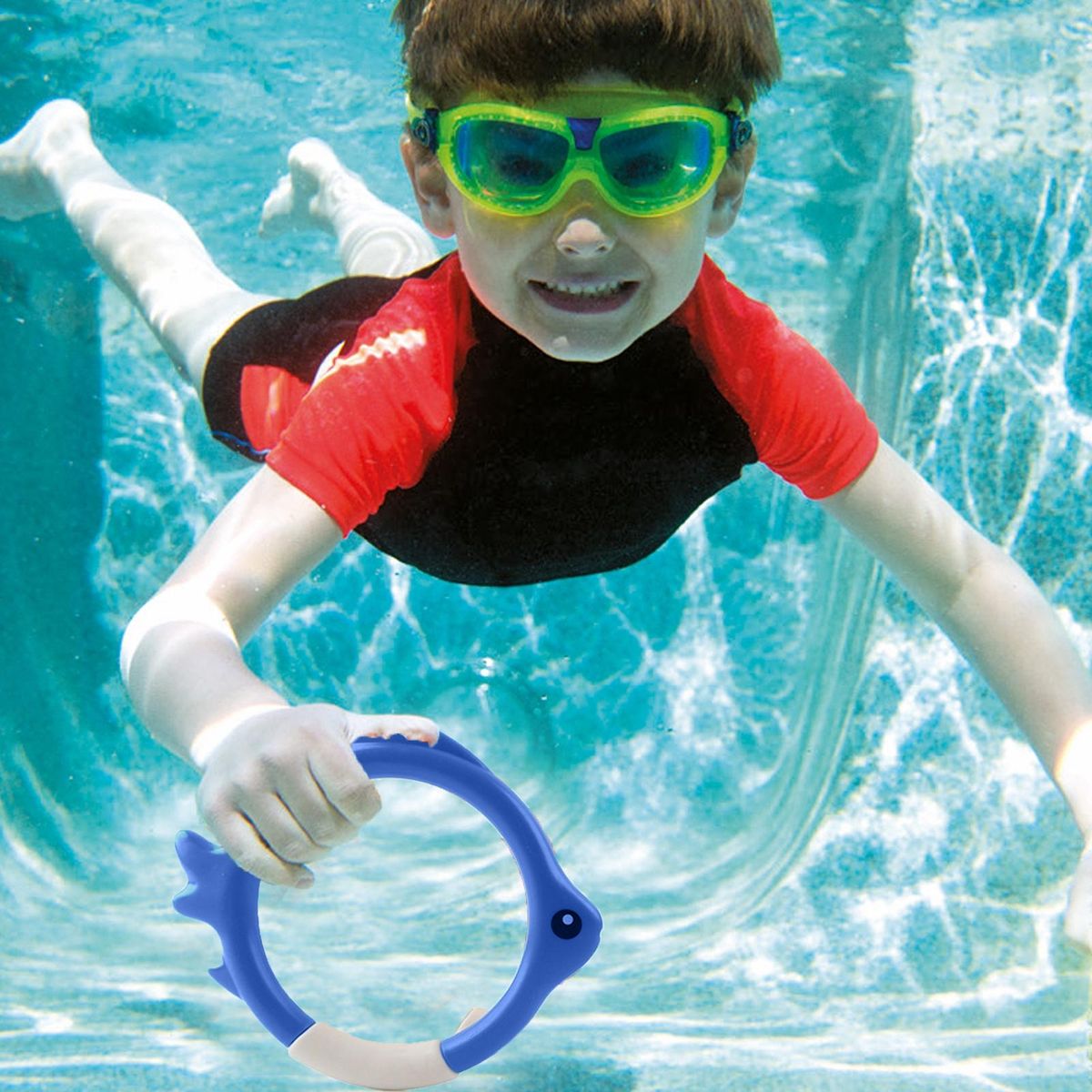 Fun Fish Dive Rings Creative Underwater Pool Toys for Kids Adults