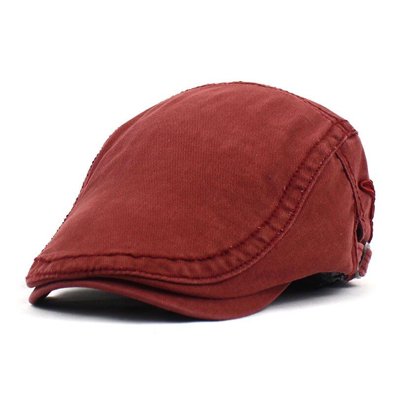 Spring Summer Newsboy Caps Men Cotton Flat Peaked Women Painter Beret Hats