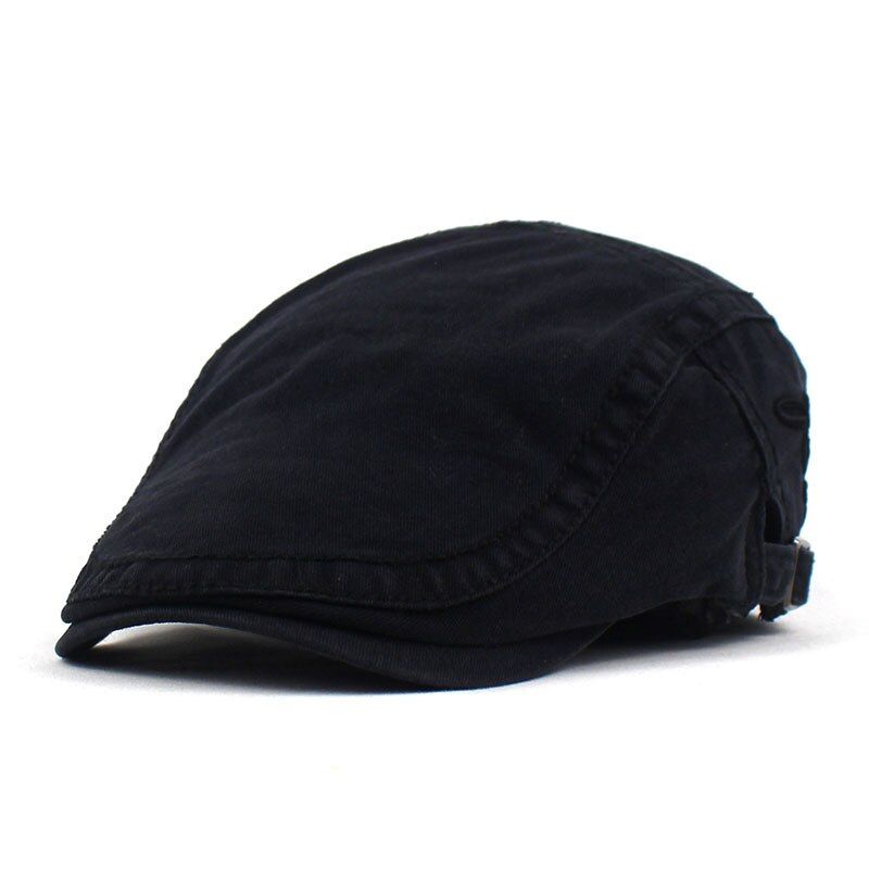 Spring Summer Newsboy Caps Men Cotton Flat Peaked Women Painter Beret Hats