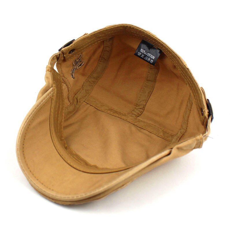 Spring Summer Newsboy Caps Men Cotton Flat Peaked Women Painter Beret Hats