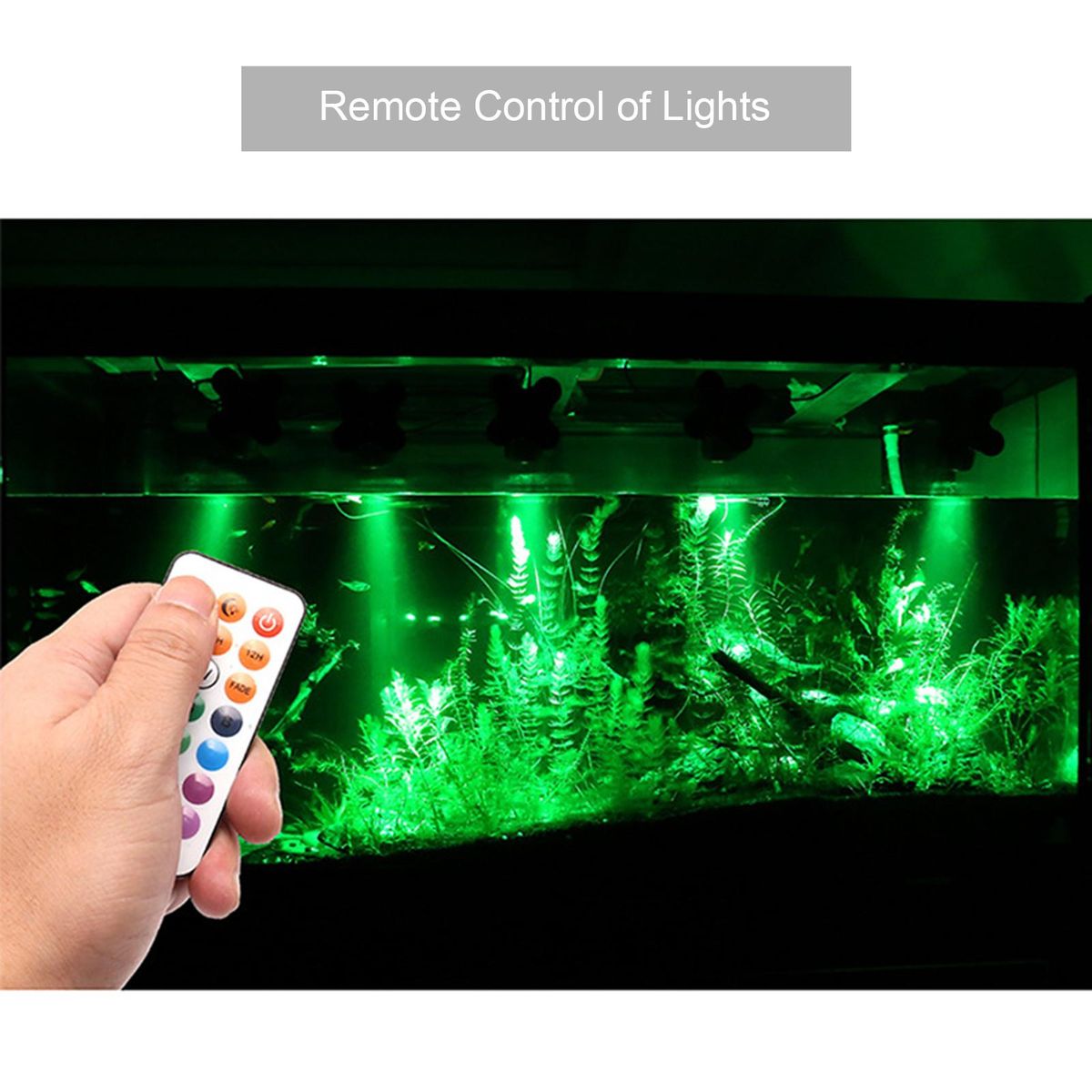 5PCS 4 LEDs RGB Underwater Diving Lamp Light Kit Set with Remote Controller Line Control Rotatable Illumination Angle IP65 Water Resistance Dimmable Brightness Speed Adjustable 2 Diverse Lighting Effects 3 Levels Timer T-ime 