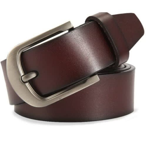 Leather Belt -  Wine