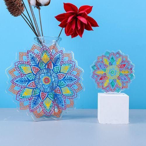 Flower Coaster Resin Molds,2PCS Silicone Epoxy