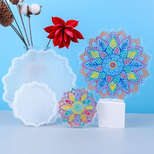 Flower Coaster Resin Molds,2PCS Silicone Epoxy