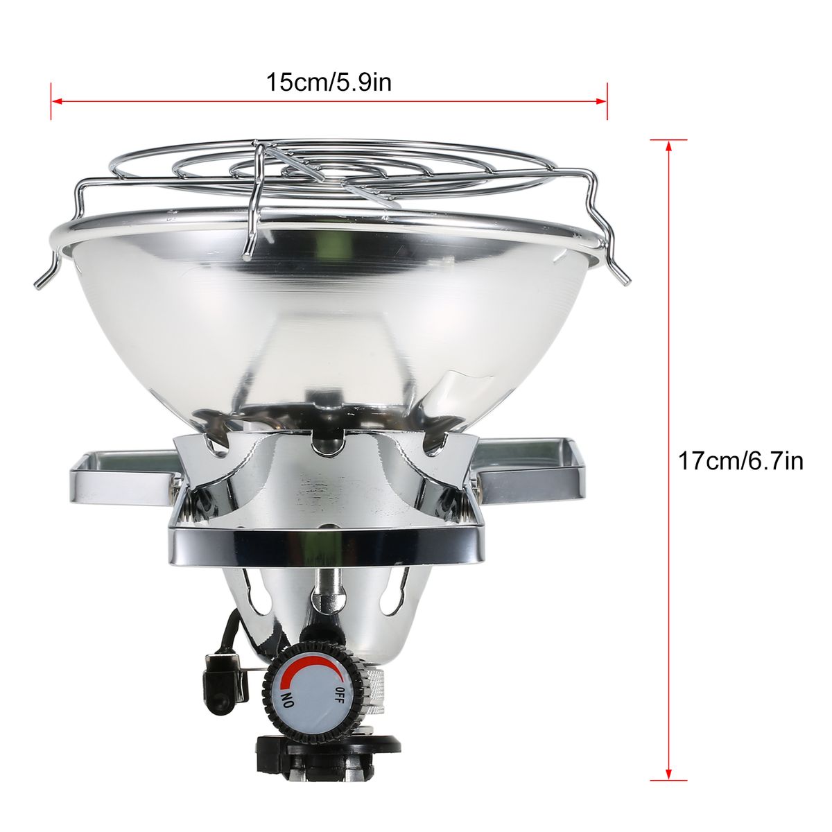 1000W Outdoor Portable Piezo Ignition Gas Heater Warmer