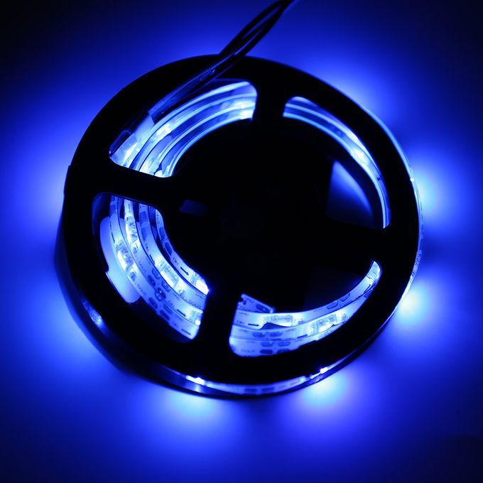 WS68 12 RGB    SMD No Waterproof Flexible USB 5V   Bla K Strip  S-black Strip-150CM/45LED