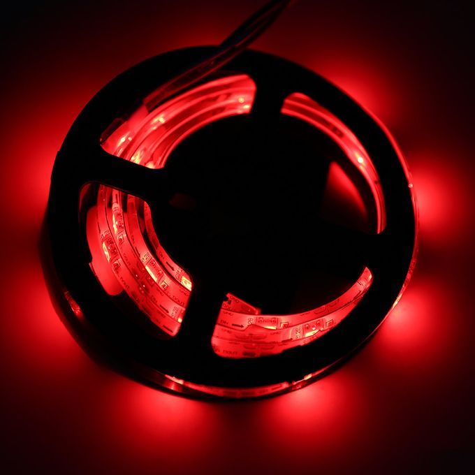 WS68 12 RGB    SMD No Waterproof Flexible USB 5V   Bla K Strip  S-black Strip-150CM/45LED