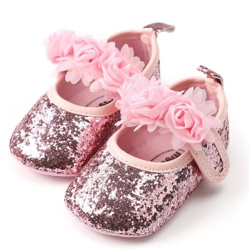 Fantynes Shoes For Baby Girl With Sequins - Pink