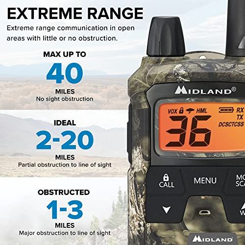 Midland T295VP4 XTALKER GMRS Long Range TwoWay Radio With NO