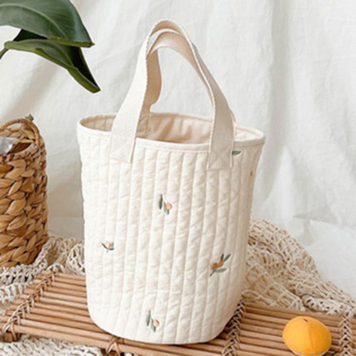 Baby Crib Organizer Storage Bags Cotton Bed Storage Diaper