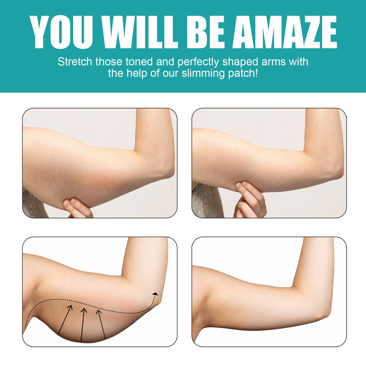 12pcs Thin Arm Patch Weight Loss Stickers Harbal Plaster