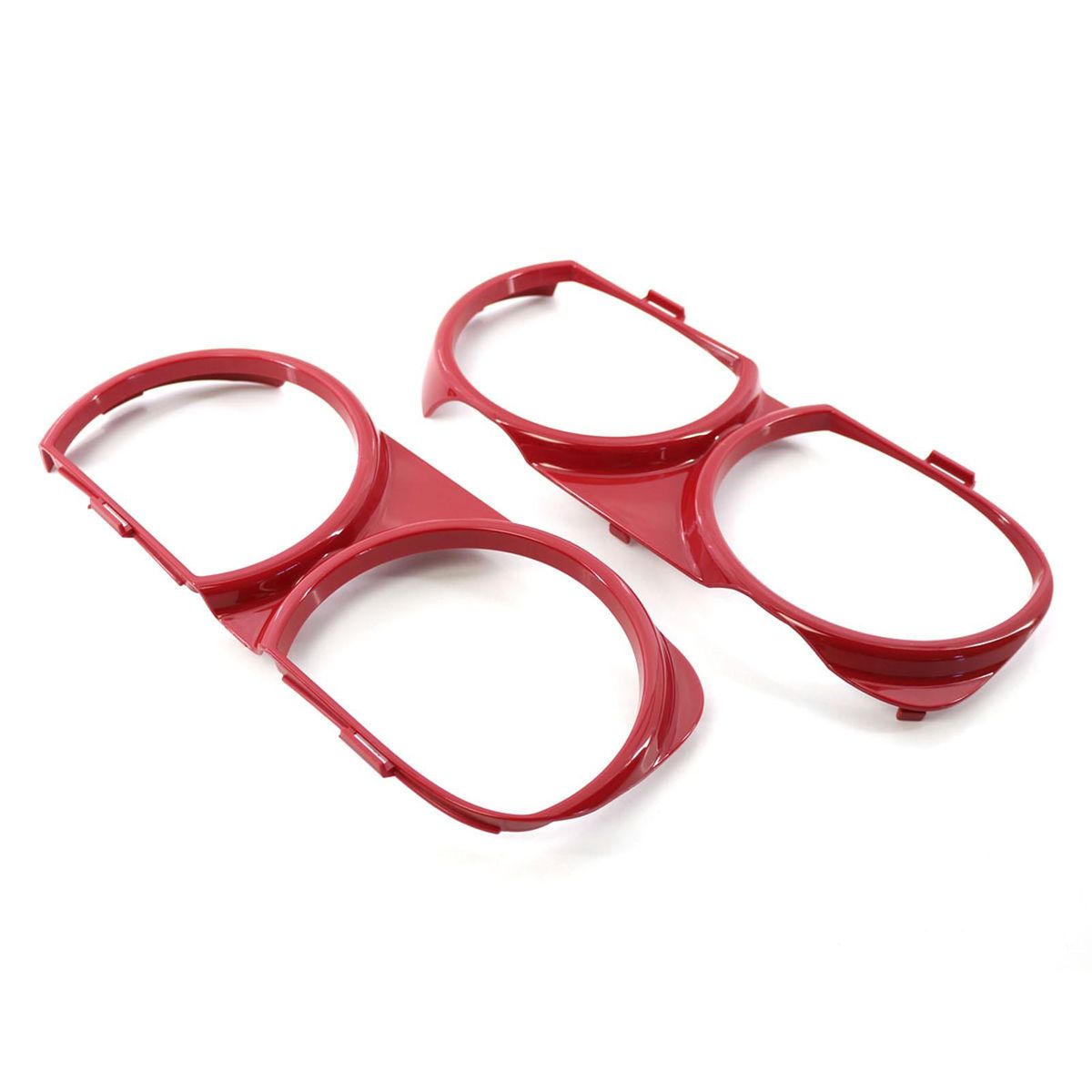 Front Headlight Lamp Bezel Trim 2pcs Left&Right Replacement for Dodge Challenger 2015-2018 OEM 68259055AB, CH2510102, 68259054AB, CH2511102