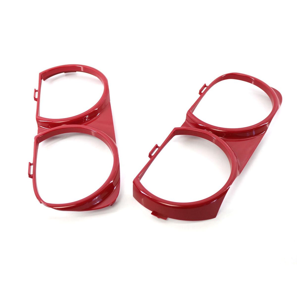 Front Headlight Lamp Bezel Trim 2pcs Left&Right Replacement for Dodge Challenger 2015-2018 OEM 68259055AB, CH2510102, 68259054AB, CH2511102