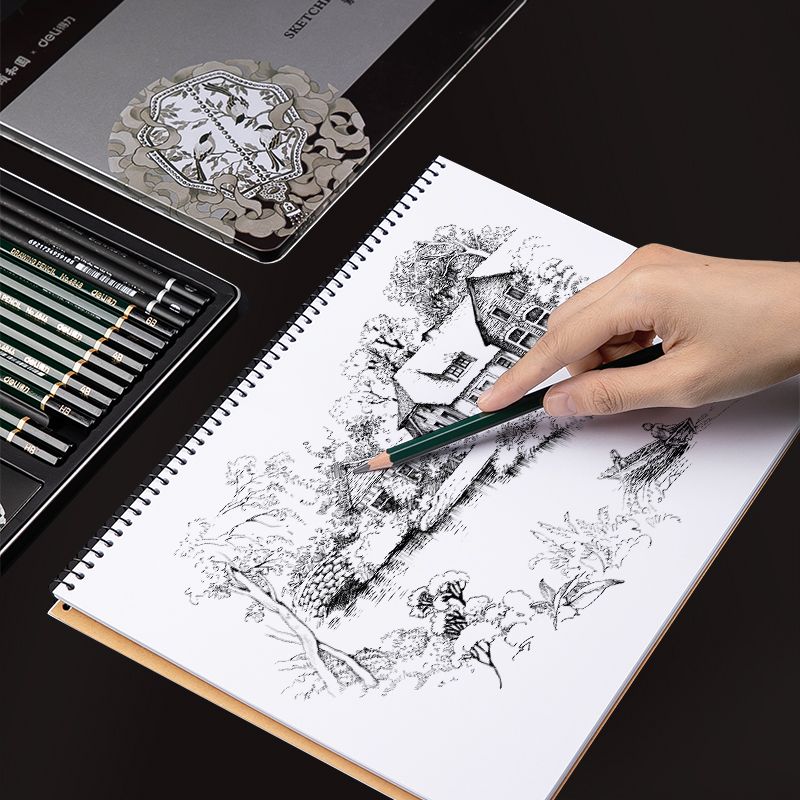 Deli Sketching Art Set Profesional Sketch Charcoal Pencils