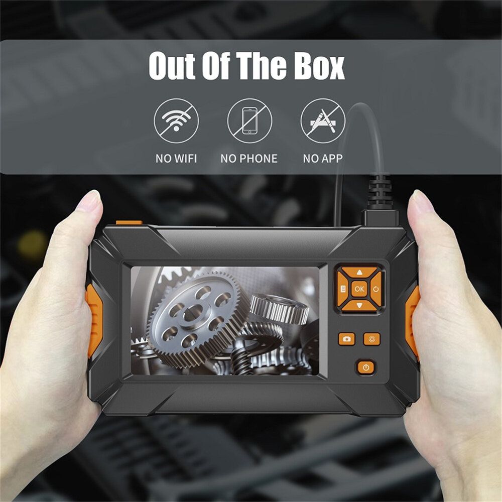 Handheld Industrial Endoscope Camera 4.3\'\' Screen HD1080P