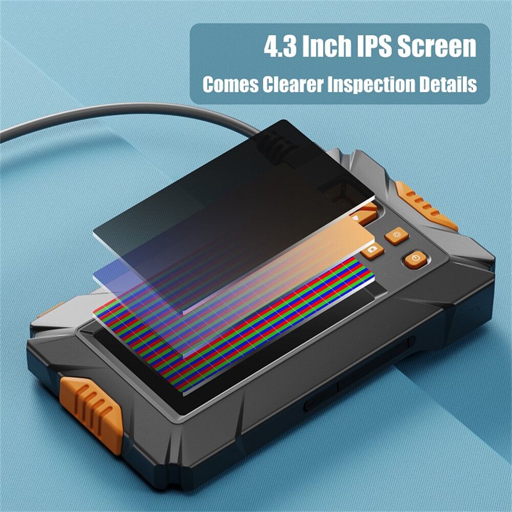 Handheld Industrial Endoscope Camera 4.3\'\' Screen HD1080P