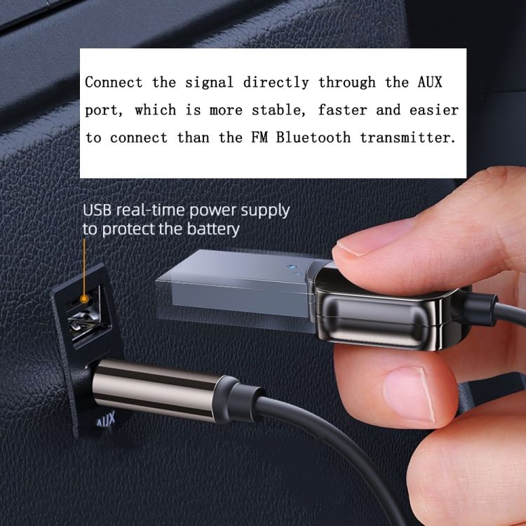 Car Bluetooth Receiver AUX Adapter