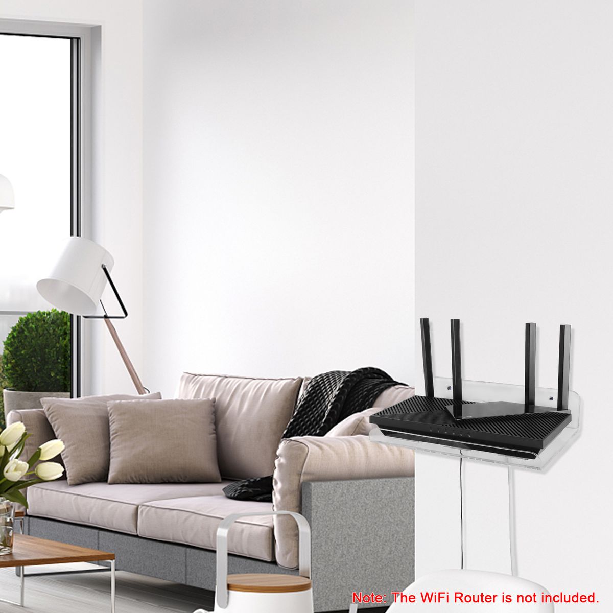1 Pack Acrylic Wall Mount Bracket Compatible With TP-Link