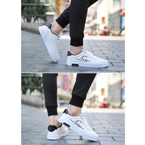 Men Shoes Fashion Sneakers Skate Shoes-White