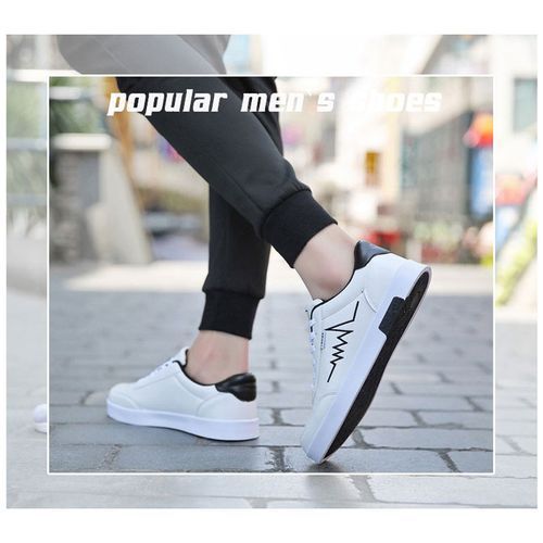 Men Shoes Fashion Sneakers Skate Shoes-White