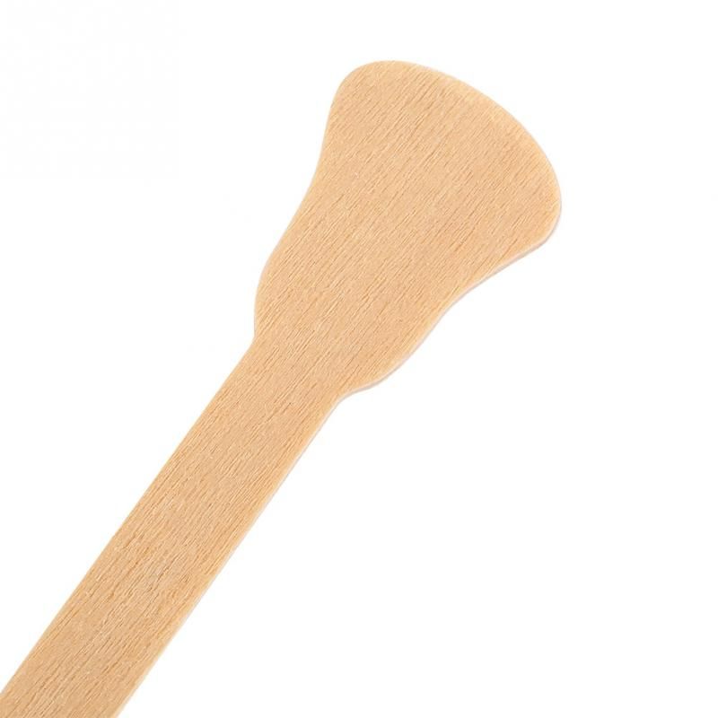 50Pcs/10pcs Wooden Waxing Wax Spatula Tongue Disposable Bamboo Sticks Hair Removal Cream Stick For Waxing Body Hair Care(50pcs) KARAMI