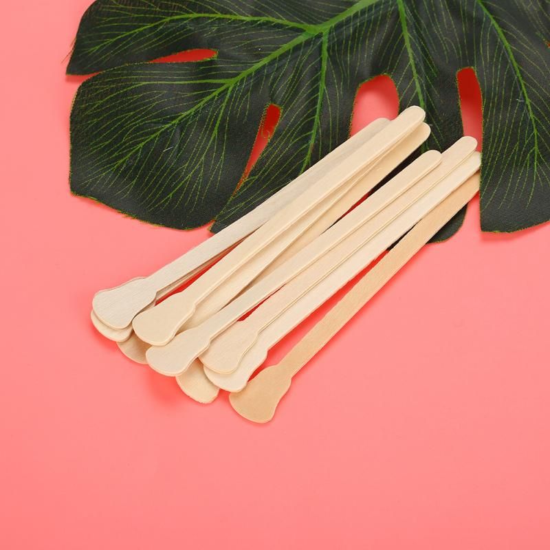 50Pcs/10pcs Wooden Waxing Wax Spatula Tongue Disposable Bamboo Sticks Hair Removal Cream Stick For Waxing Body Hair Care(50pcs) KARAMI