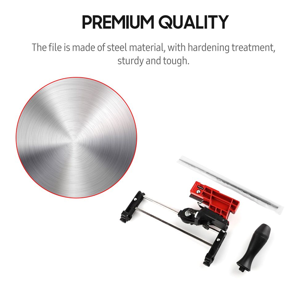 Bar Mounted Chainsaw Sharpener File Kit Manual Filing Guide