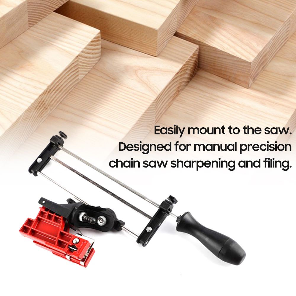 Bar Mounted Chainsaw Sharpener File Kit Manual Filing Guide