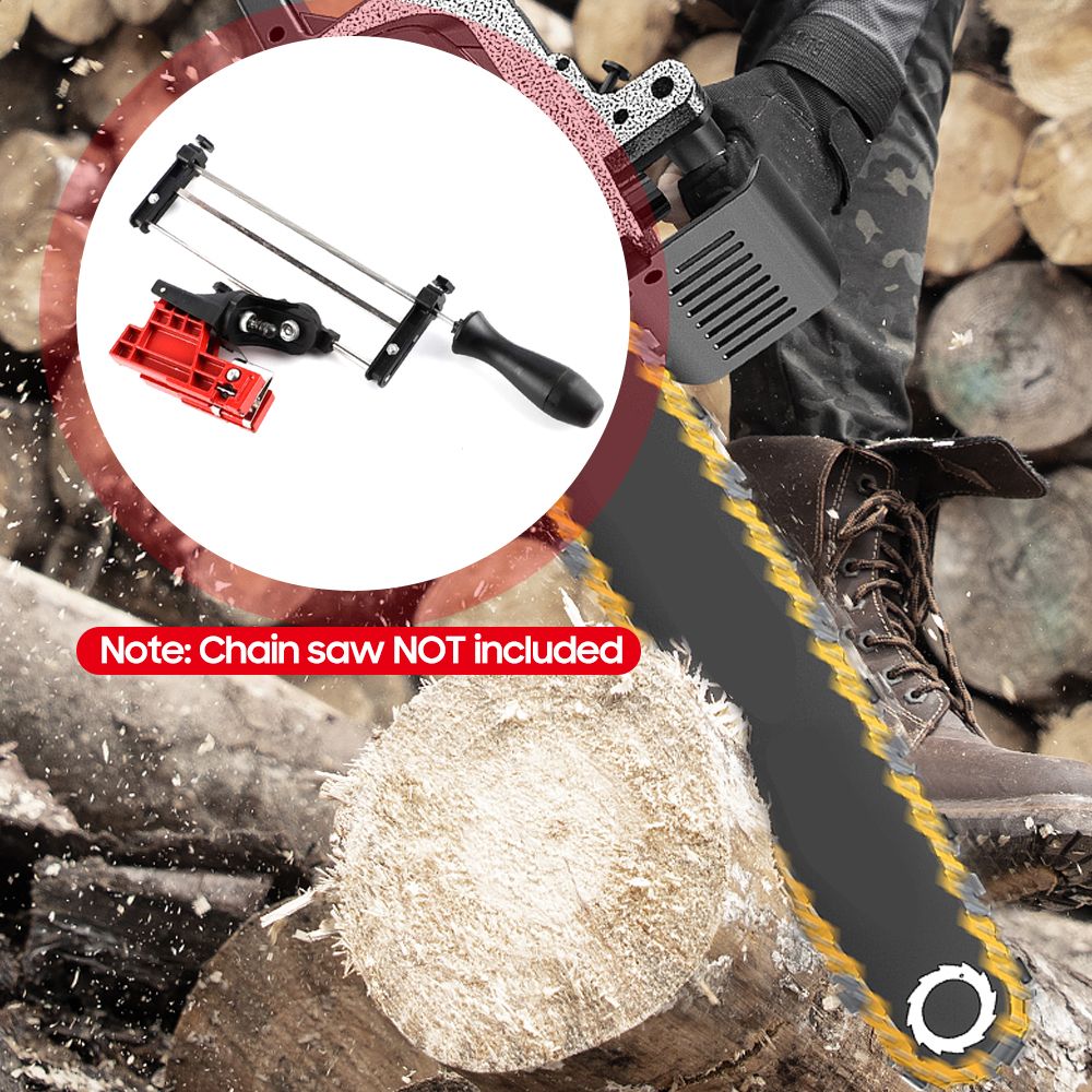 Bar Mounted Chainsaw Sharpener File Kit Manual Filing Guide
