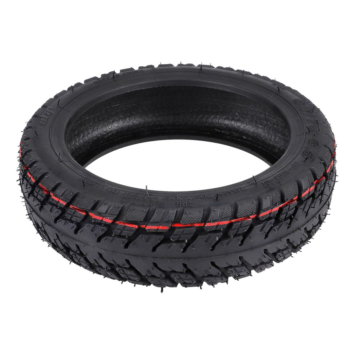 10 Inch 60/70-6.5 Front Wheel Tire Replacement for Ninebot MAX G30 G30D Electric Scooter Front Wheel Hub with Drum Brake