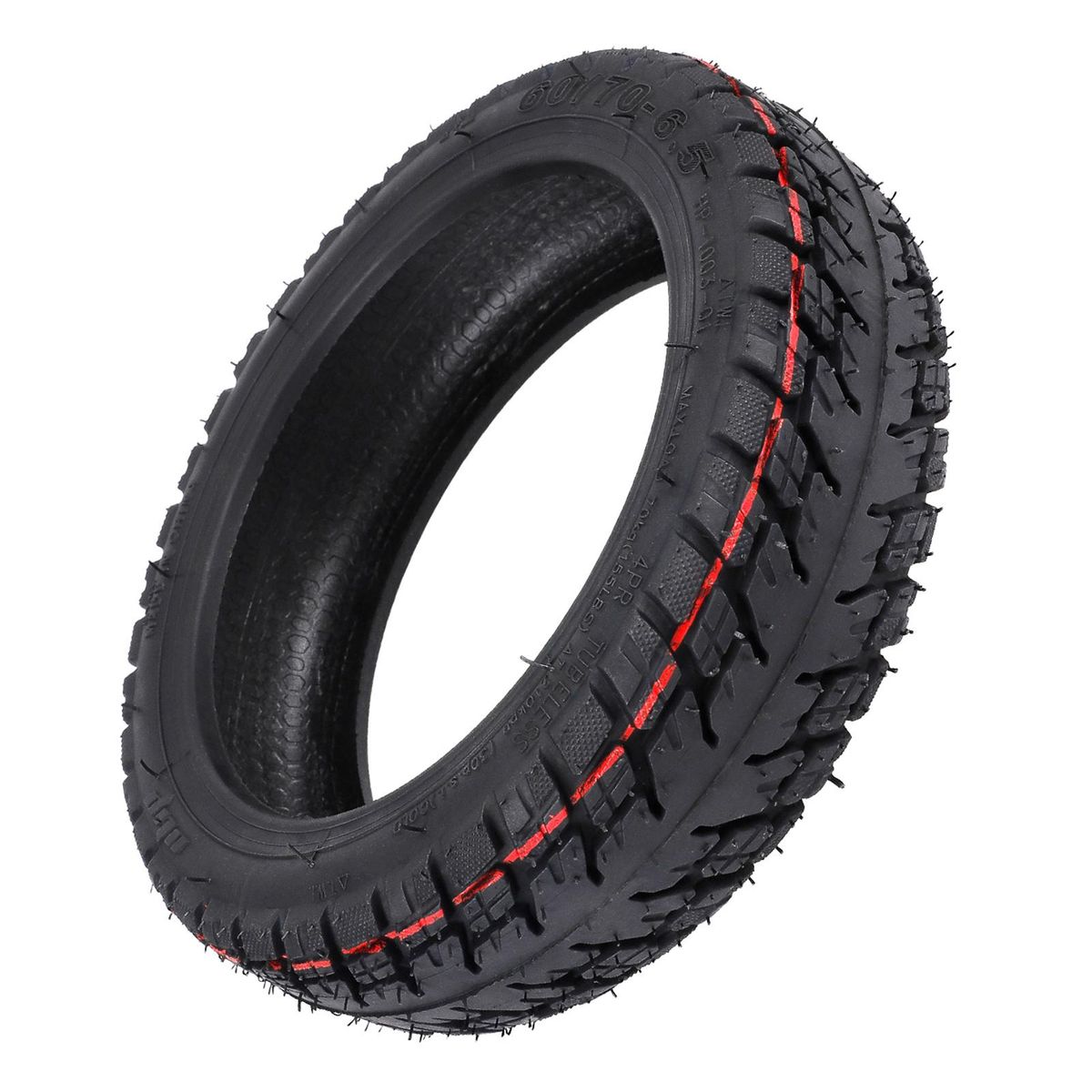 10 Inch 60/70-6.5 Front Wheel Tire Replacement for Ninebot MAX G30 G30D Electric Scooter Front Wheel Hub with Drum Brake