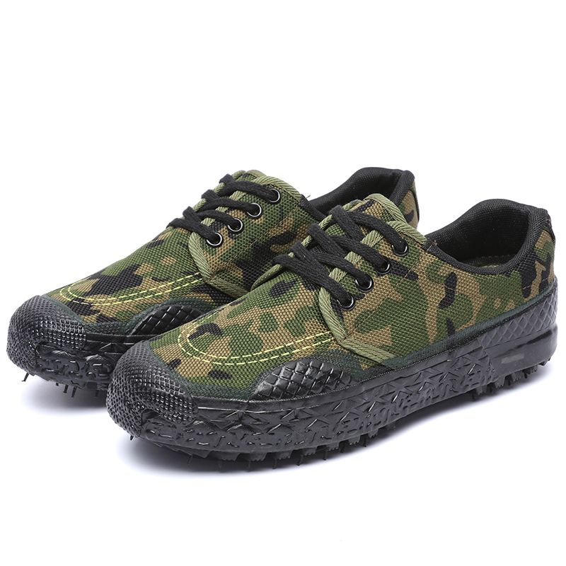 Popular Men's Sneakers Canvas Casual Shoes Work Safety Protective Shoes Durable Antiskid Training Sneakers Men Industry Shoes Outdoor Breathable Male Working Sneakers Green
