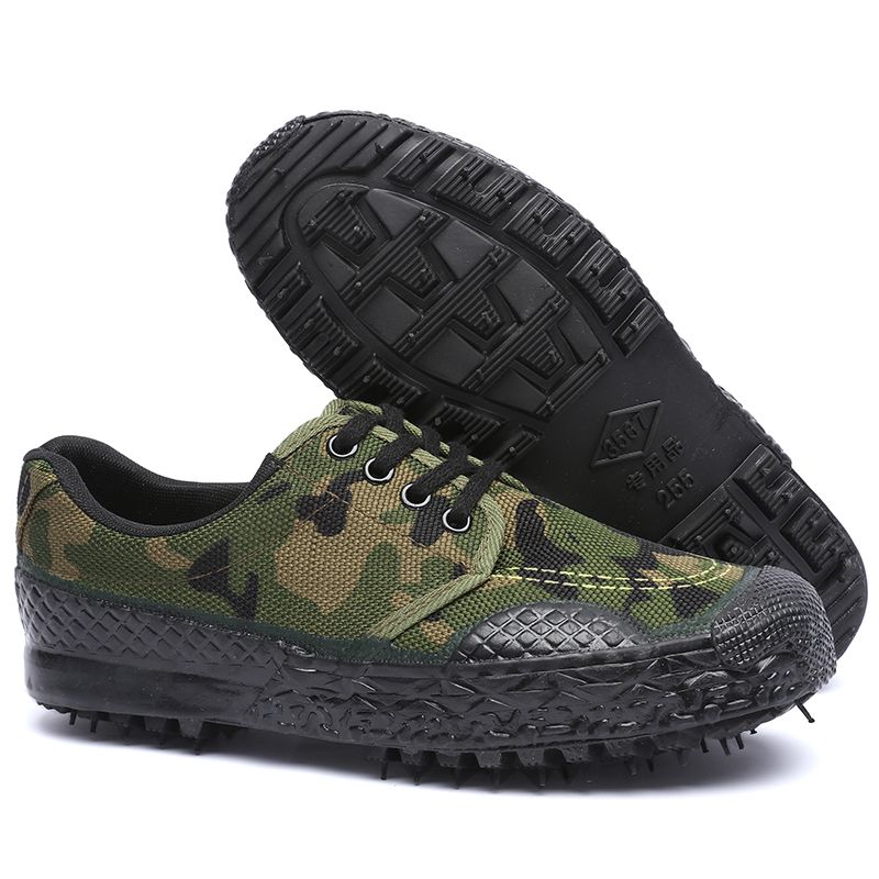 Popular Men's Sneakers Canvas Casual Shoes Work Safety Protective Shoes Durable Antiskid Training Sneakers Men Industry Shoes Outdoor Breathable Male Working Sneakers Green