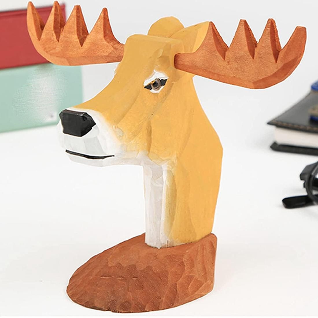 Animal Eyeglass Frame Animal-Shaped Hand-Carved Wooden Eyeglass Frame Eyeglass Frame Deer