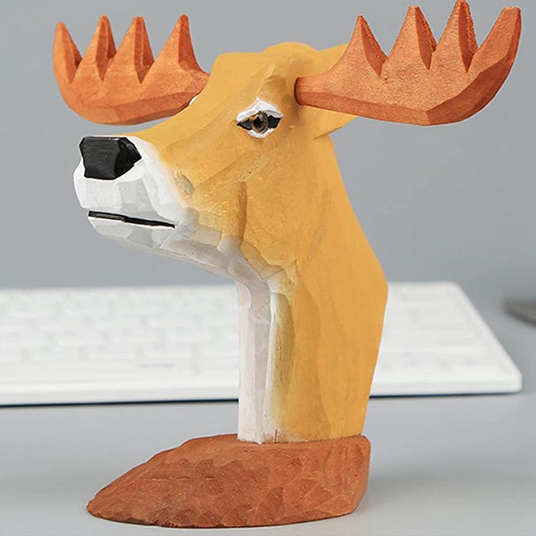 Animal Eyeglass Frame Animal-Shaped Hand-Carved Wooden Eyeglass Frame Eyeglass Frame Deer