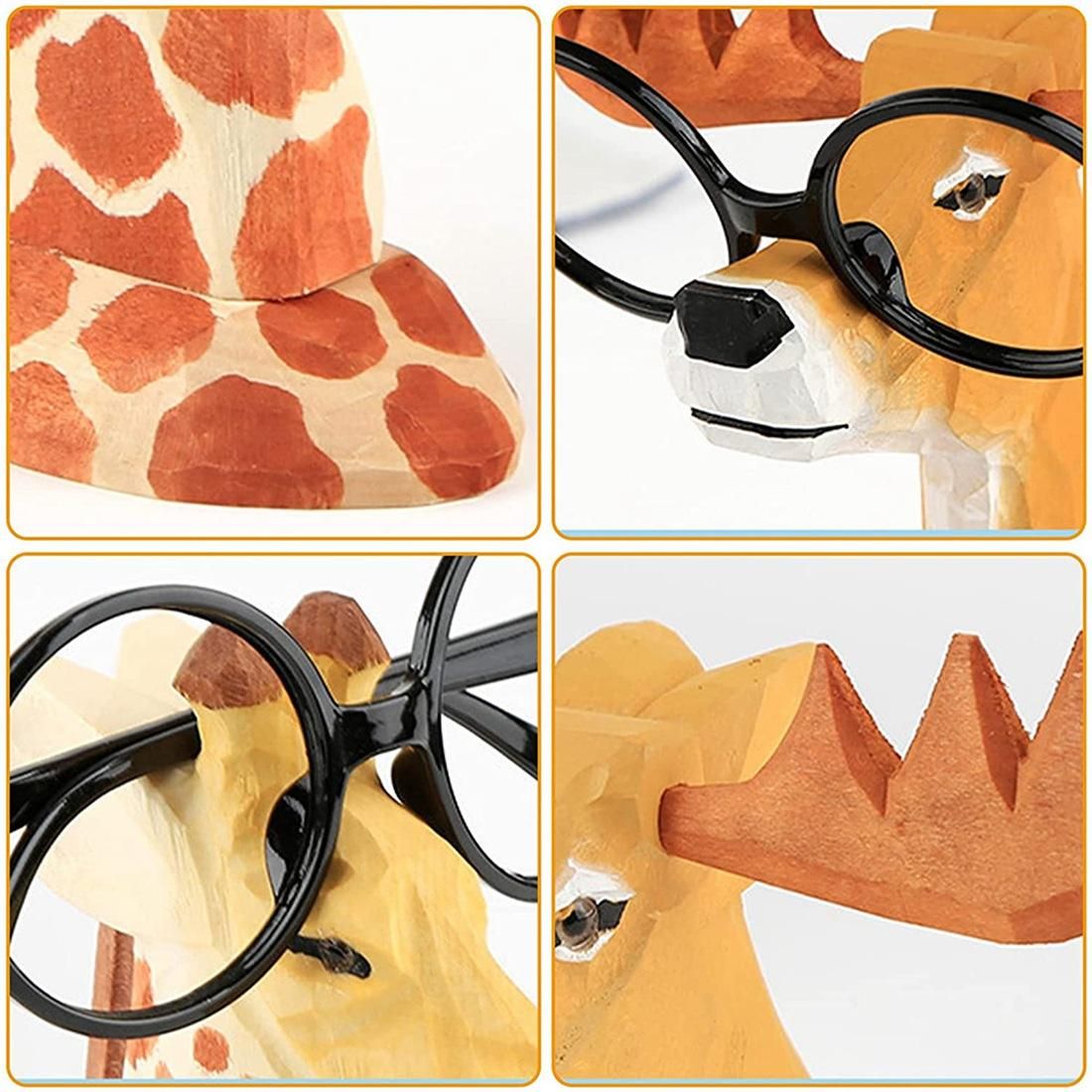 Animal Eyeglass Frame Animal-Shaped Hand-Carved Wooden Eyeglass Frame Eyeglass Frame Deer