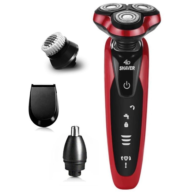 4D Rotary Male Electric Shaver Wet Dry Electric Razor