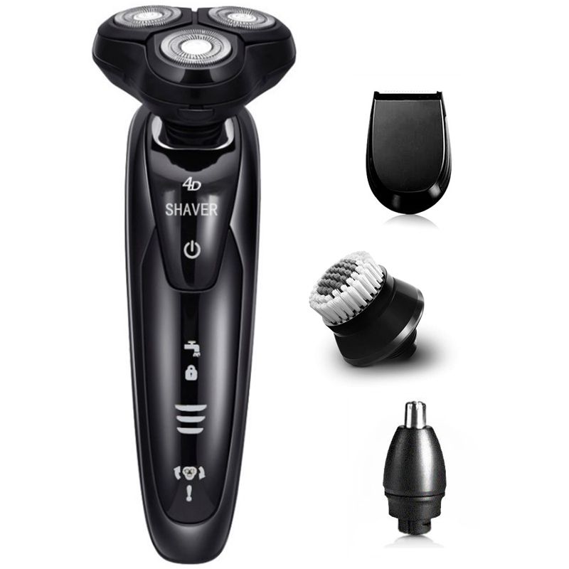 4D Rotary Male Electric Shaver Wet Dry Electric Razor