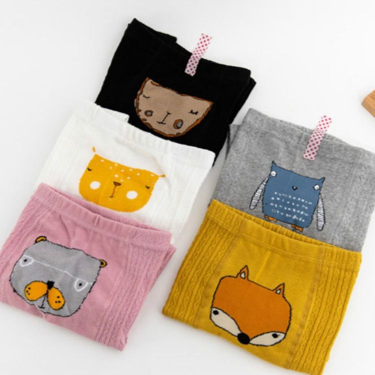 Cartoon Cute Baby Girls Soft Cotton Tight Pantyhose M