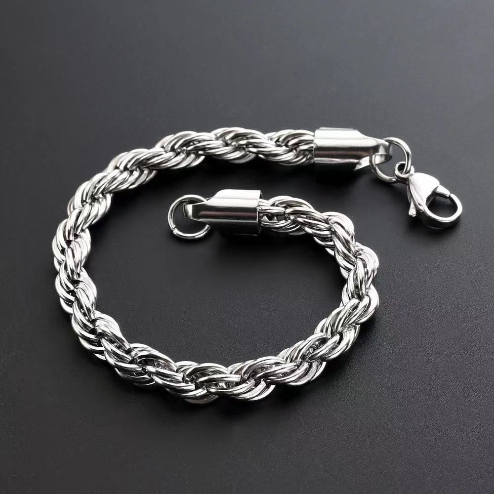 Thick Stainless Steel Bracelet Hand Chain For Men Male