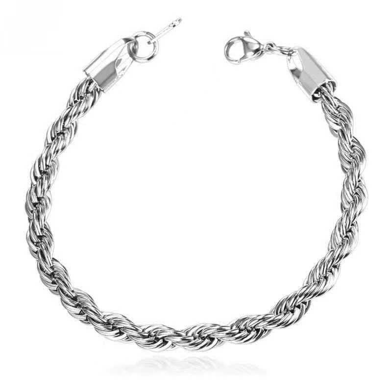 Thick Stainless Steel Bracelet Hand Chain For Men Male
