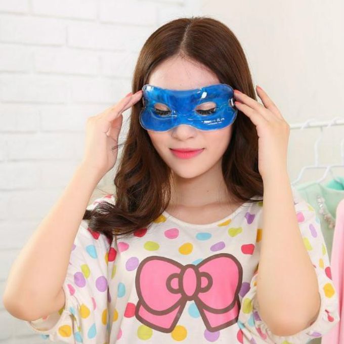 2pcs Silk Travel Sleeping Eye Mask Hot Cold Cooling  Sleep Eye