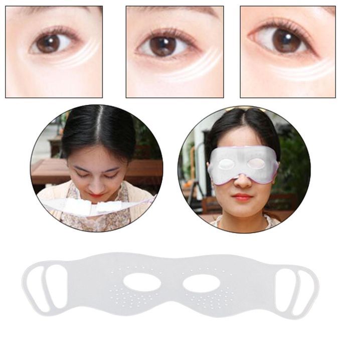 Eye Mask Relaxing Ear Hook Flexible Eye Pillow For Eye Treatment White