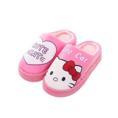 Cartoon Print Fur Slippers