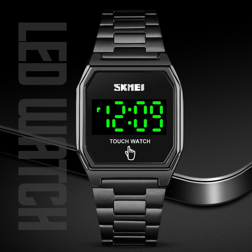 Date Time Womens Watches LED Touch Digital Wristwatches Slim Lady Watch