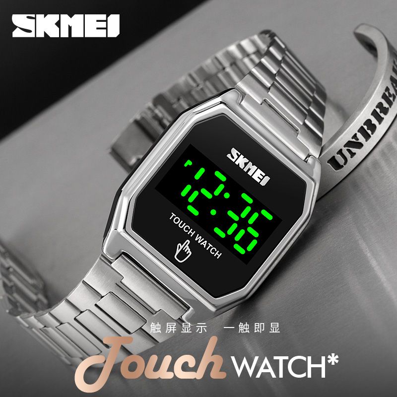 Date Time Womens Watches LED Touch Digital Wristwatches Slim Lady Watch