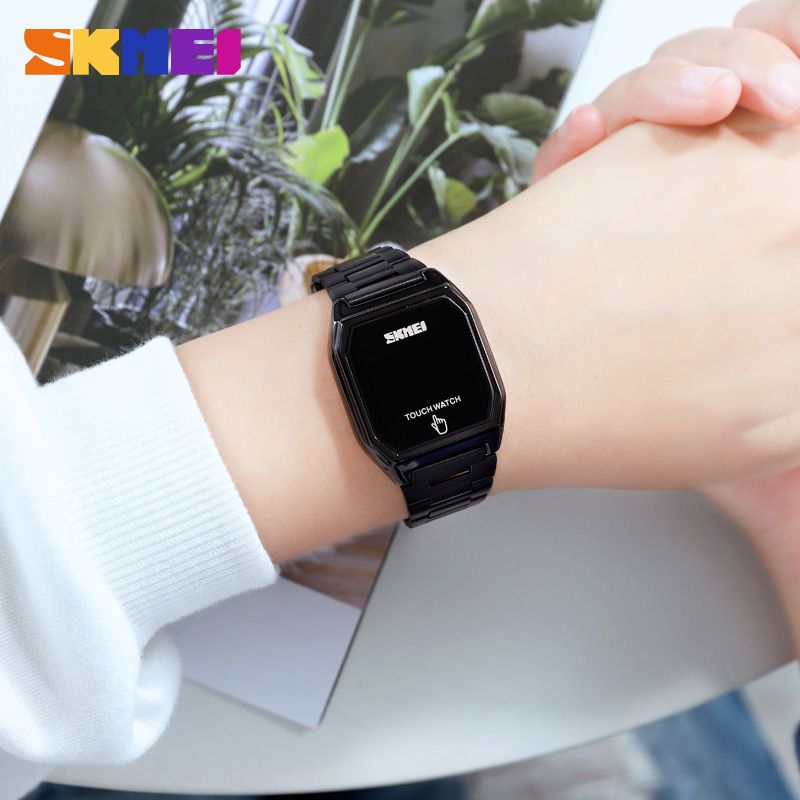 Date Time Womens Watches LED Touch Digital Wristwatches Slim Lady Watch