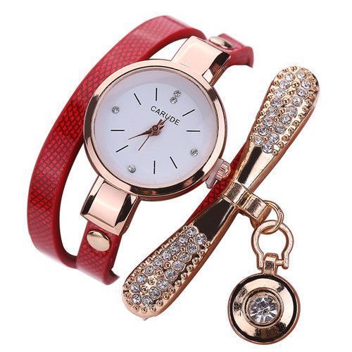 Ladies Diamond Dial Pendant Trend Ladies Bracelet Watch