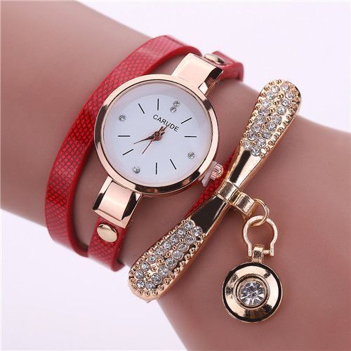 Ladies Diamond Dial Pendant Trend Ladies Bracelet Watch