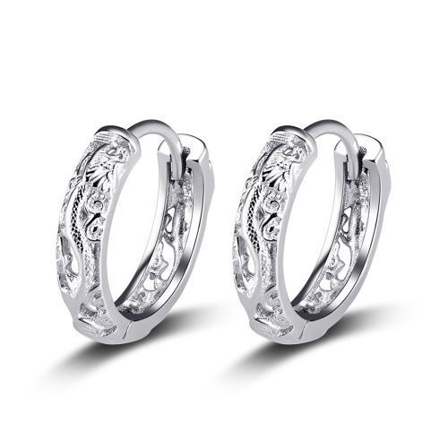 Brave Troops Men's Trend Single Earrings Female Personality Ear Stud Silver